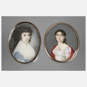 Zwei Miniaturportraits