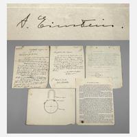 Brief und Autograph Albert Einstein111