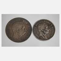 Zwei Silbermünzen Sachsen111