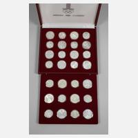 Konvolut Silbermünzen Olympiade Moskau 1980111