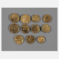 Konvolut indische Kleingoldmünzen111