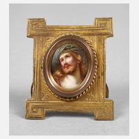 Kleine Porzellanbildplatte Jesus als Tischbilderrahmen111