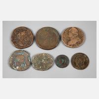 Sieben Münzen111