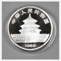 Silbermünze China 1989111