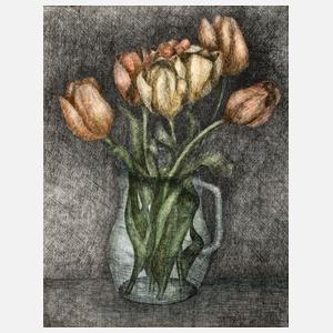 Uwe Bullmann, ”Tulpen im Glas”
