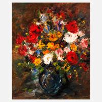 Martin Grünert, ”Sommerblumen in blauer Vase”111