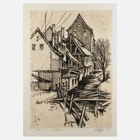 Walter Rahm, ”Alte Häuser am Graben”111