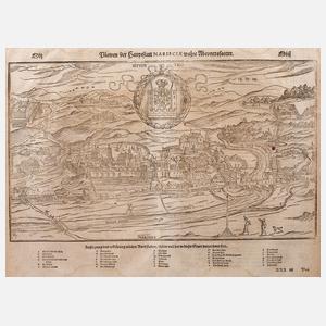 Stadtansicht Plauen 1598