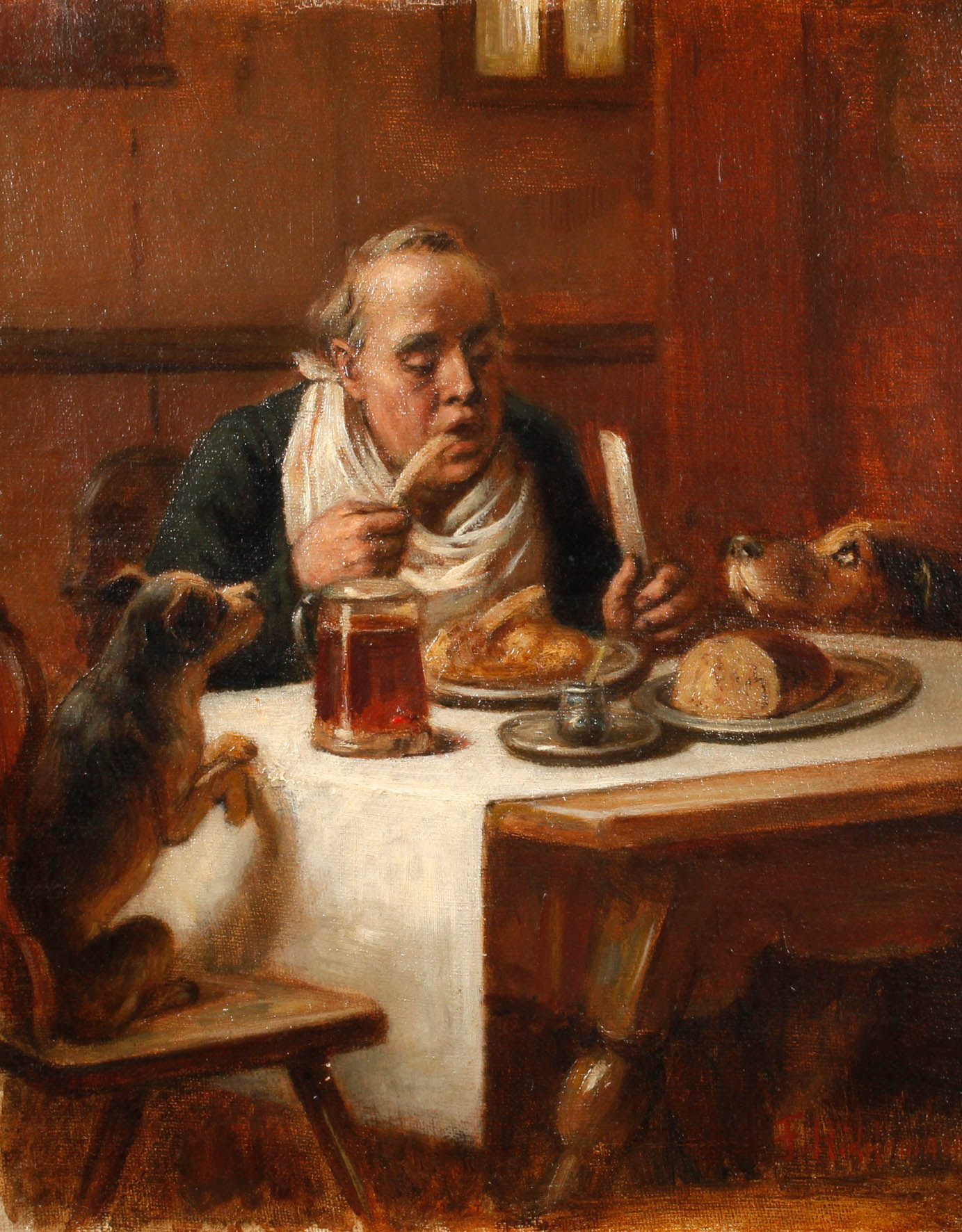 Friedrich Peter Hiddemann, Die Hundemahlzeit