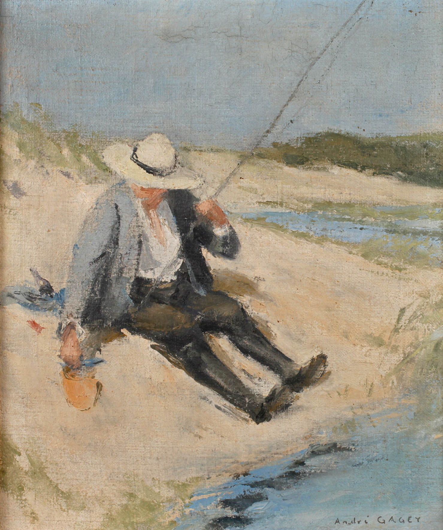 André Gagey, Angler am See