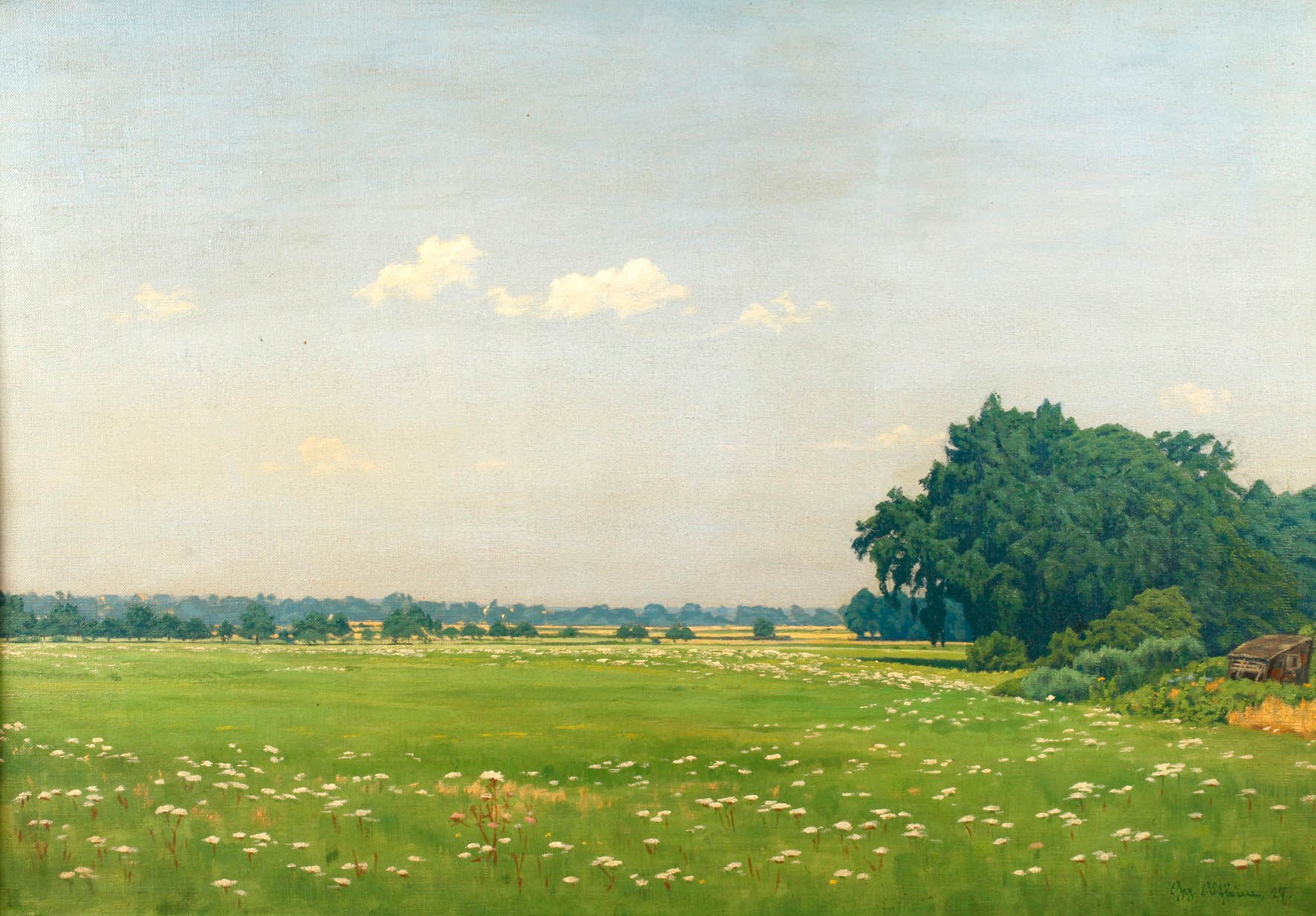 Georg Altheim, Sommerliche Landschaft