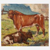 Reinhold Dieffenbacher, ”Kühe auf der Weide”111
