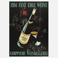 Plakat Kruppsche Weinkellerei111