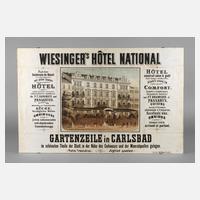 Werbeplakat Wiesinger Hotel Karlsbad111