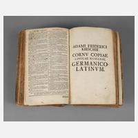 Kirschs Wörterbuch Latein-Deutsch um 1730111
