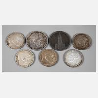 Sieben Münzen III. Reich111