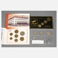 Zwei Münzsätze Zypern und Bulgarien111