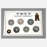Sechs Lochmünzen China111