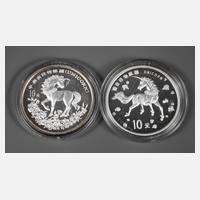 Zwei Silbermünzen China111