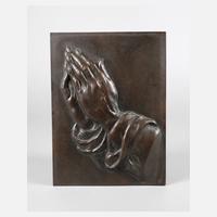 Bronzerelief ”Betende Hände” nach Albrecht Dürer111