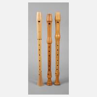 Drei Blockflöten im Etui111