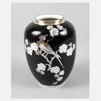 Japonisierende Vase mit Silberauflage111