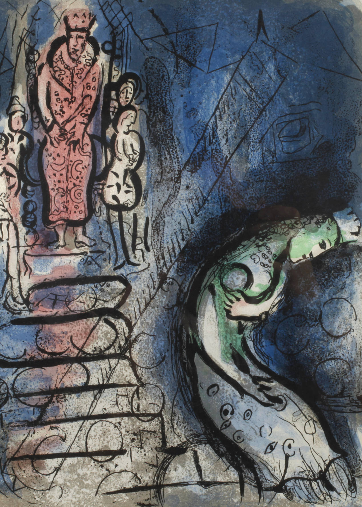Marc Chagall, ”Assuérus chasse Vasthi”