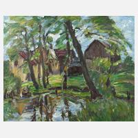 Fredo Bley, ”Kleiner Teich mit Gehöft”111