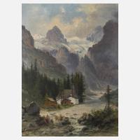 Hermann Heubner, Alpine Landschaft111
