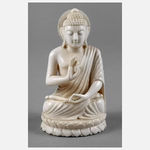 Elfenbeinplastik Buddha Shakyamuni