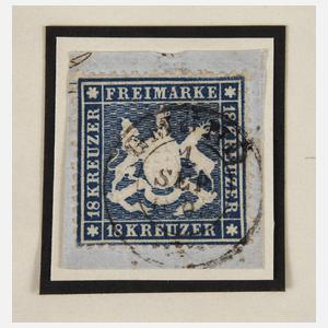 Briefmarke Altdeutschland Württemberg