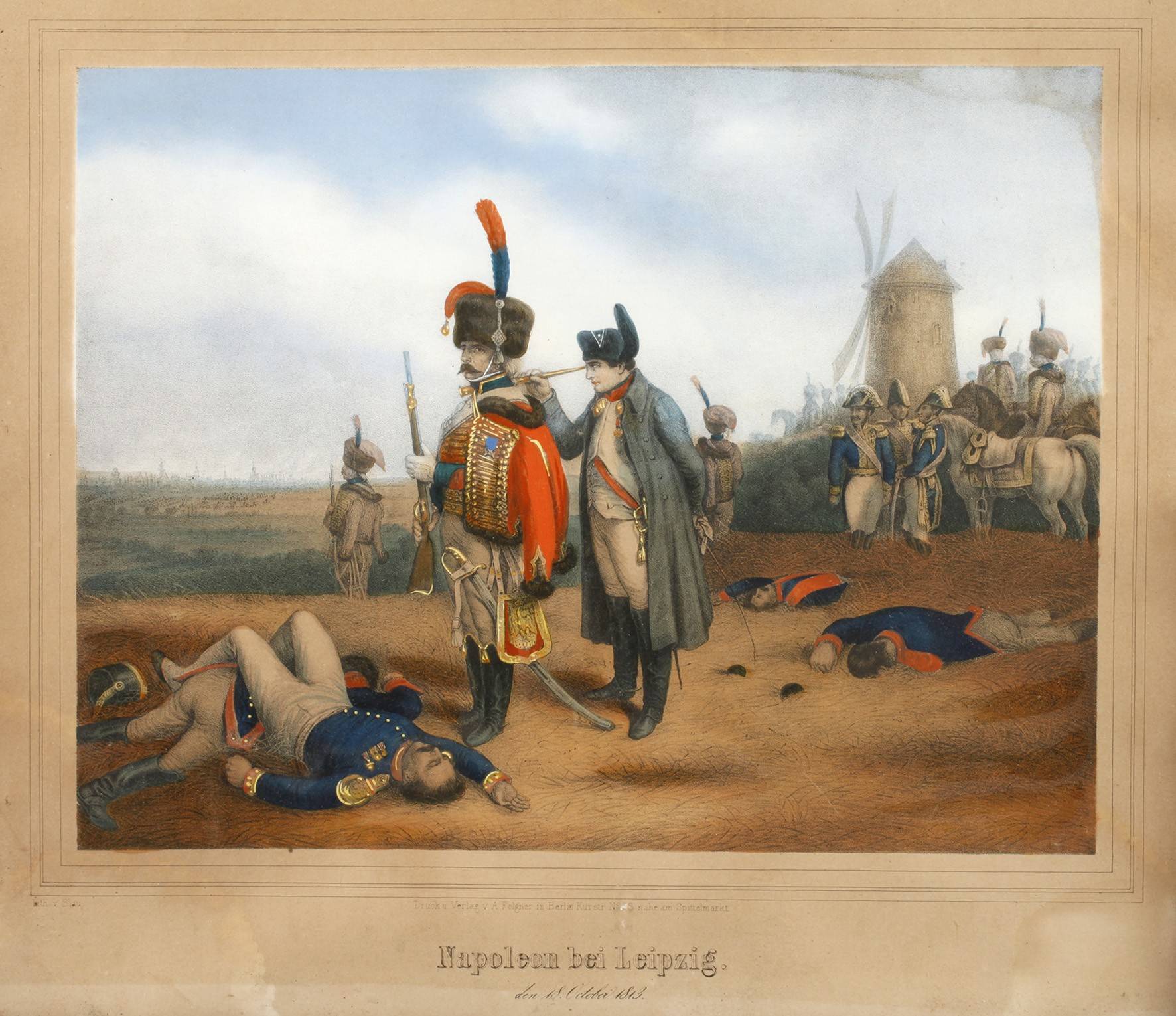 Erdmann Ludwig Blau, ”Napoleon bei Leipzig”