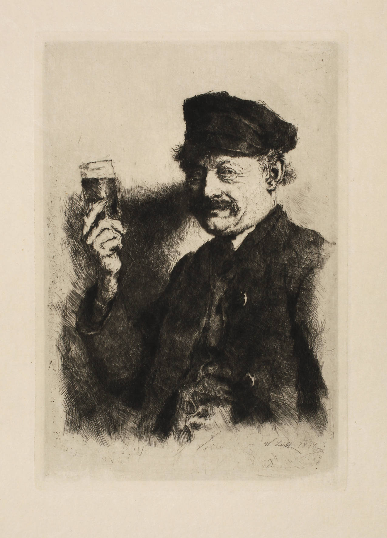 Prof. Wilhelm Leibl, ”Der Trinker”