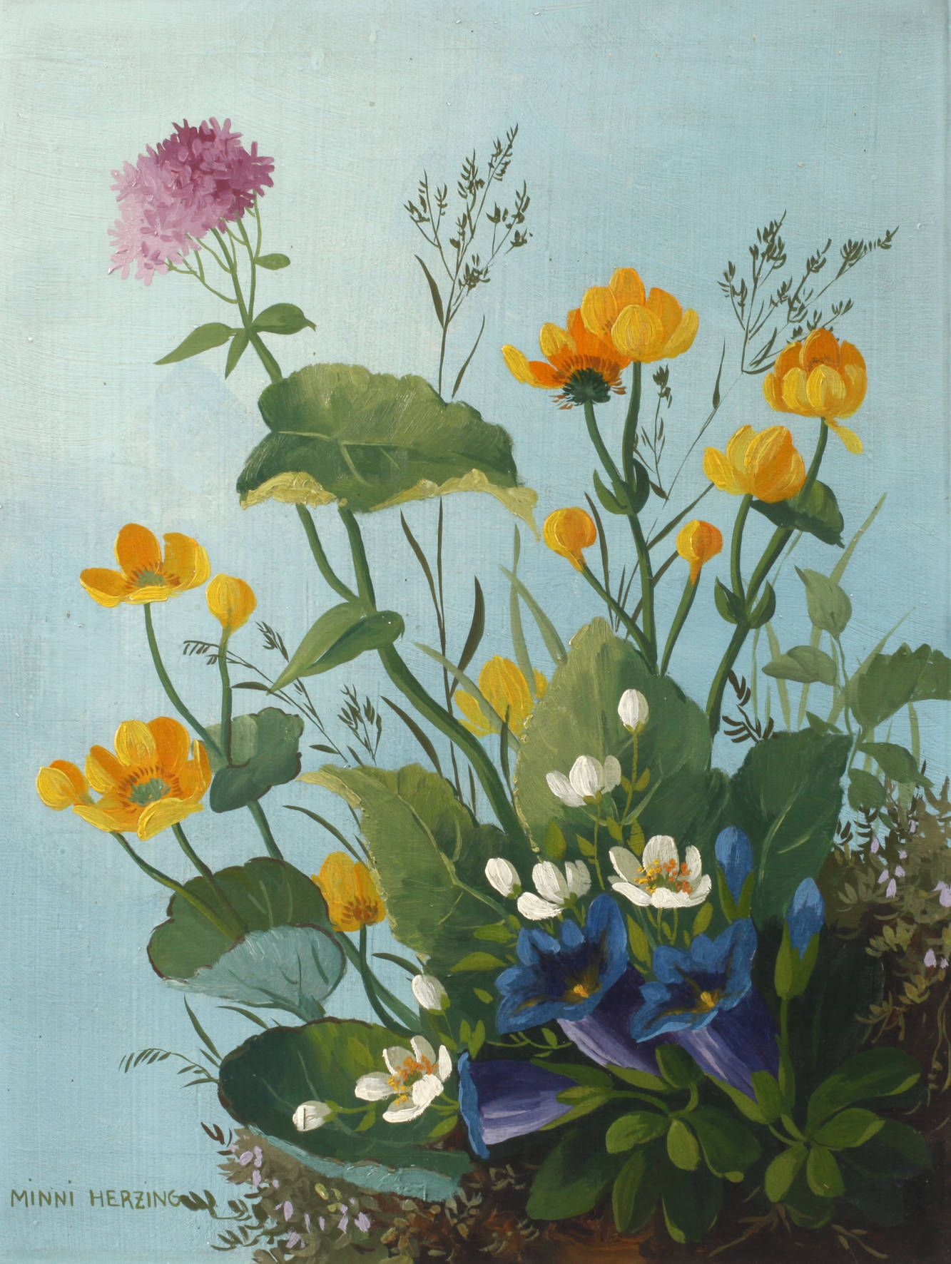 Minni Herzing, Sommerblumen