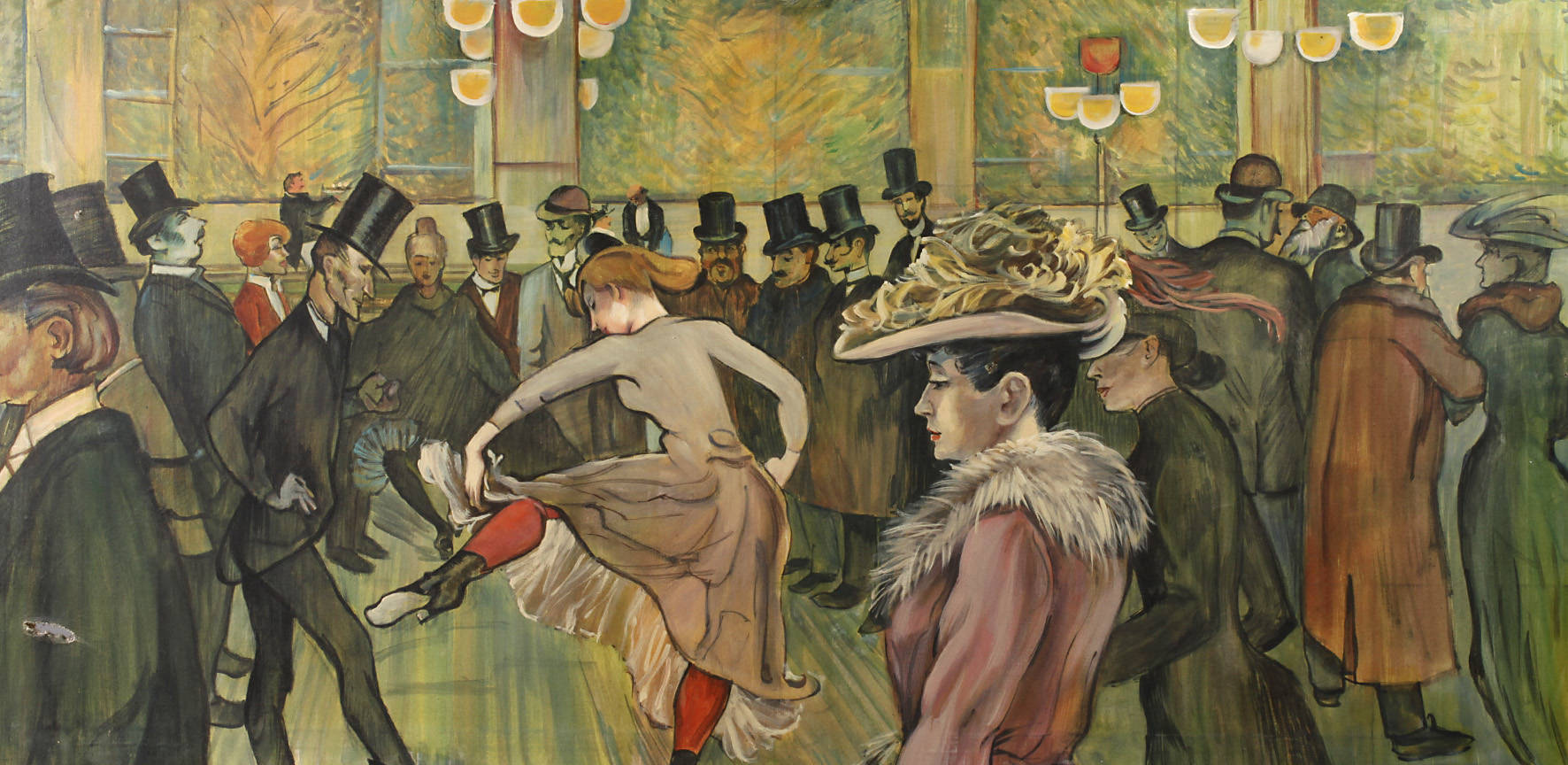 Kopie nach Henry de Toulouse-Lautrec ”Ball im Moulin Rouge”