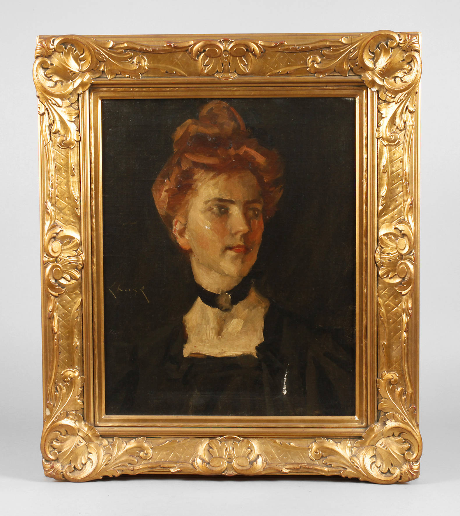 William Merritt Chase, Portrait einer jungen Frau