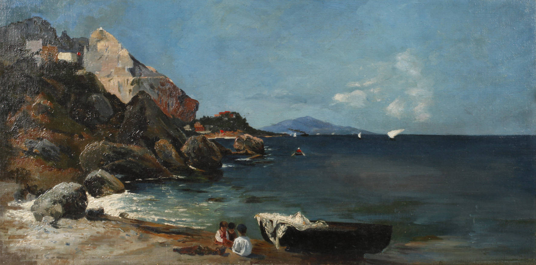 Georg Estler, An der Steilküste von Capri