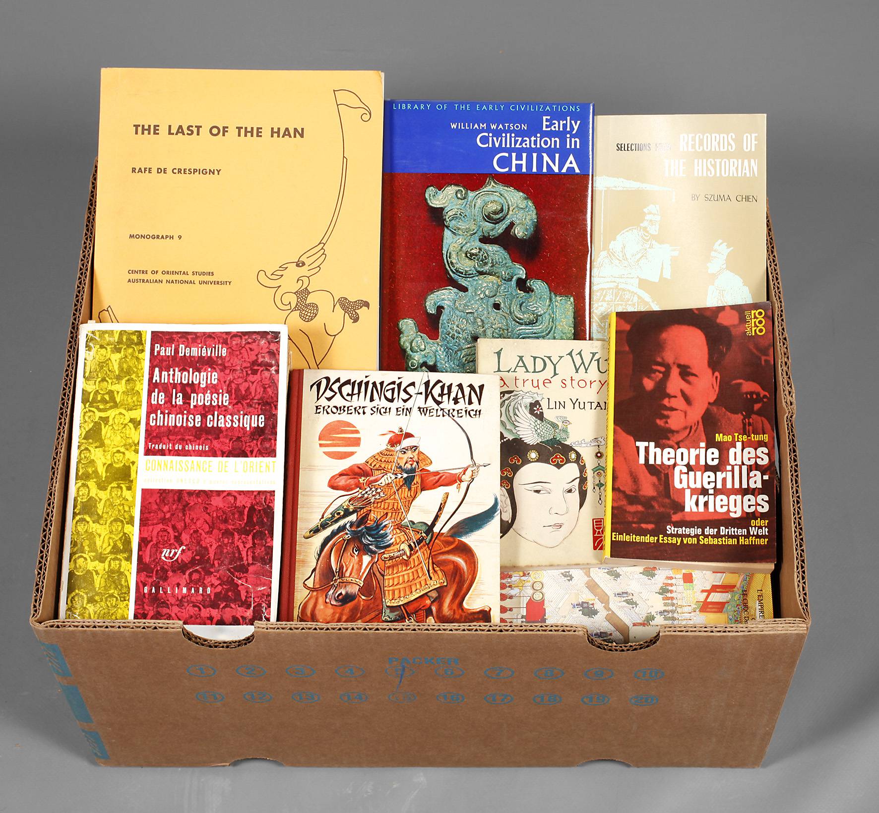Konvolut Literatur über Asien, insbesondere China