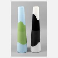 Murano zwei große Vasen ”Rive”111