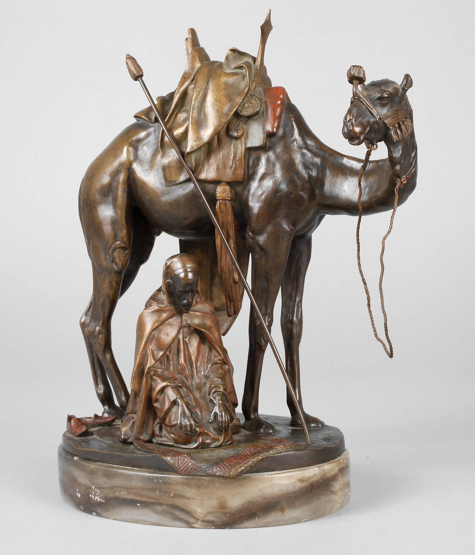 Wiener Bronze Araber mit Kamel