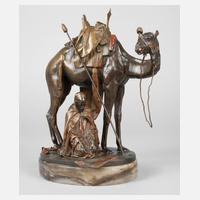 Wiener Bronze Araber mit Kamel111