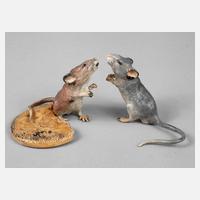 Wiener Bronze zwei Mäuse111