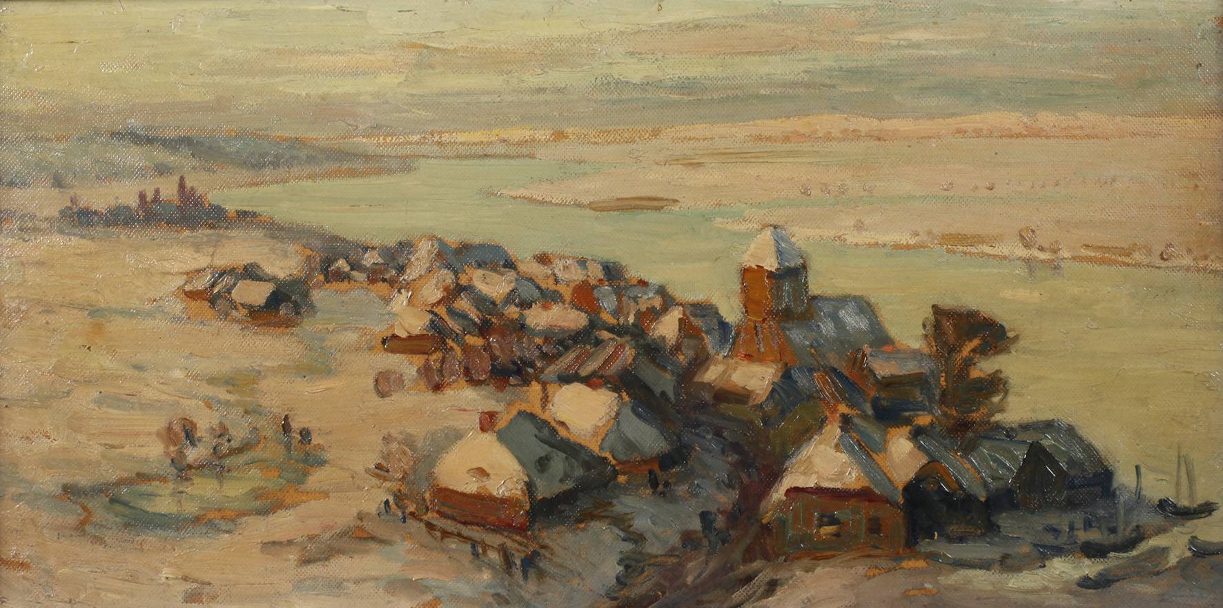 Hans Hartig, Ostpommersche Landschaft im Winter