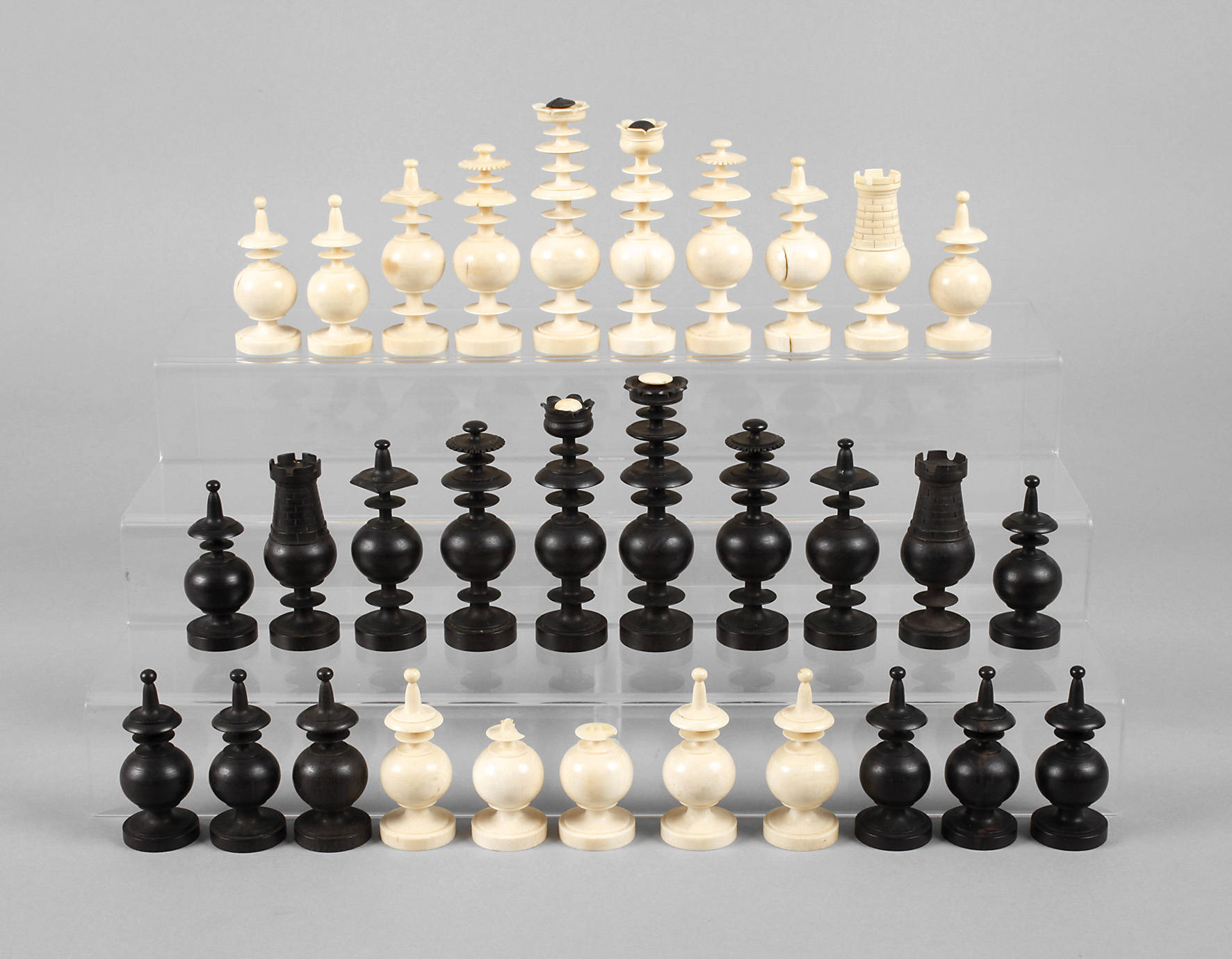 Feines Schachspiel Elfenbein