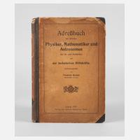 Adreßbuch der Physiker, Mathematiker111