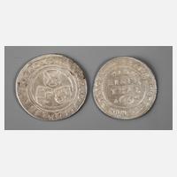 Zwei neuzeitliche Kleinmünzen Sachsen111