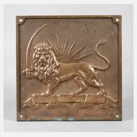 Bronzetafel „Roter-Löwe-mit-Roter-Sonne-Gesellschaft Iran“111