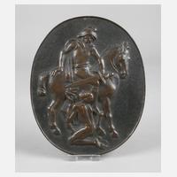 Theodor Georgii Bronzeplakette ”Heiliger Martin”111