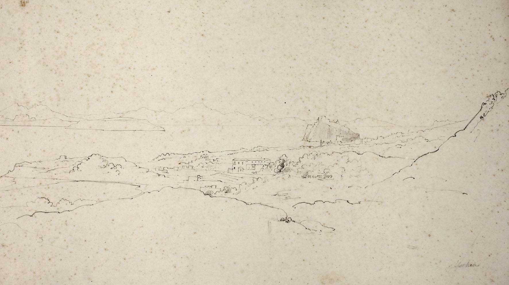 Ansicht von Costello Aragonese auf Ischia