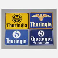 Vier Emailschilder Thuringia111